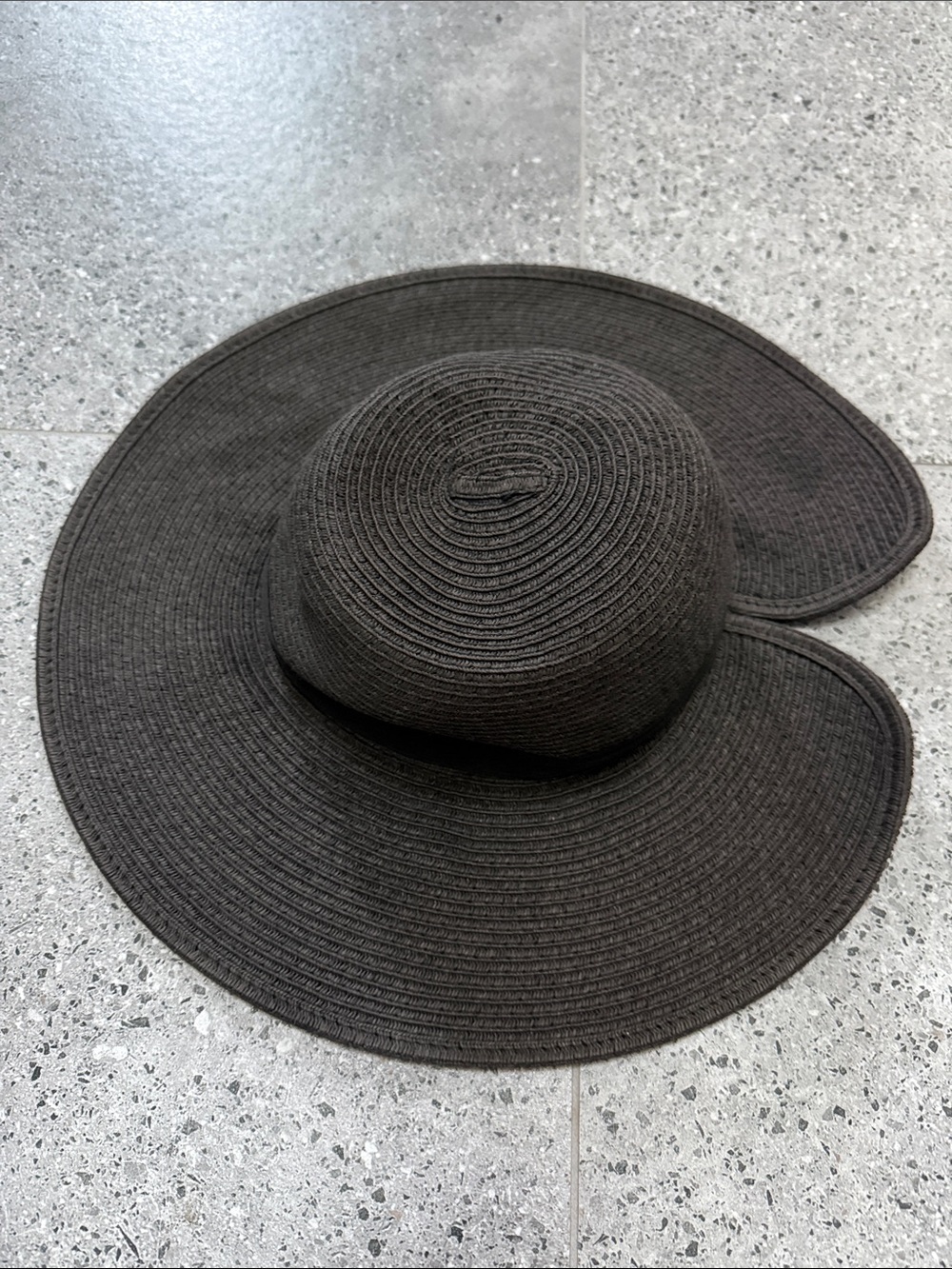 Wide Brim Sun Hat - Black